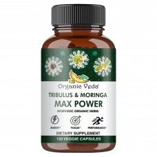 Tribulus & Moringa Max Power 120 Veg Capsules 