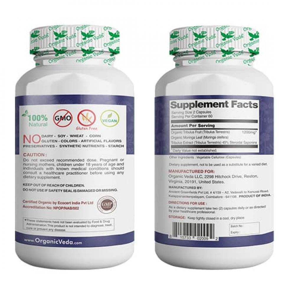 Buy Best Tribulus Terrestris (Gokharu/gokshura) Veg Capsules In India